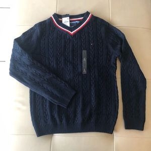NWT Tommy Hilfiger big boy v-neck sweater